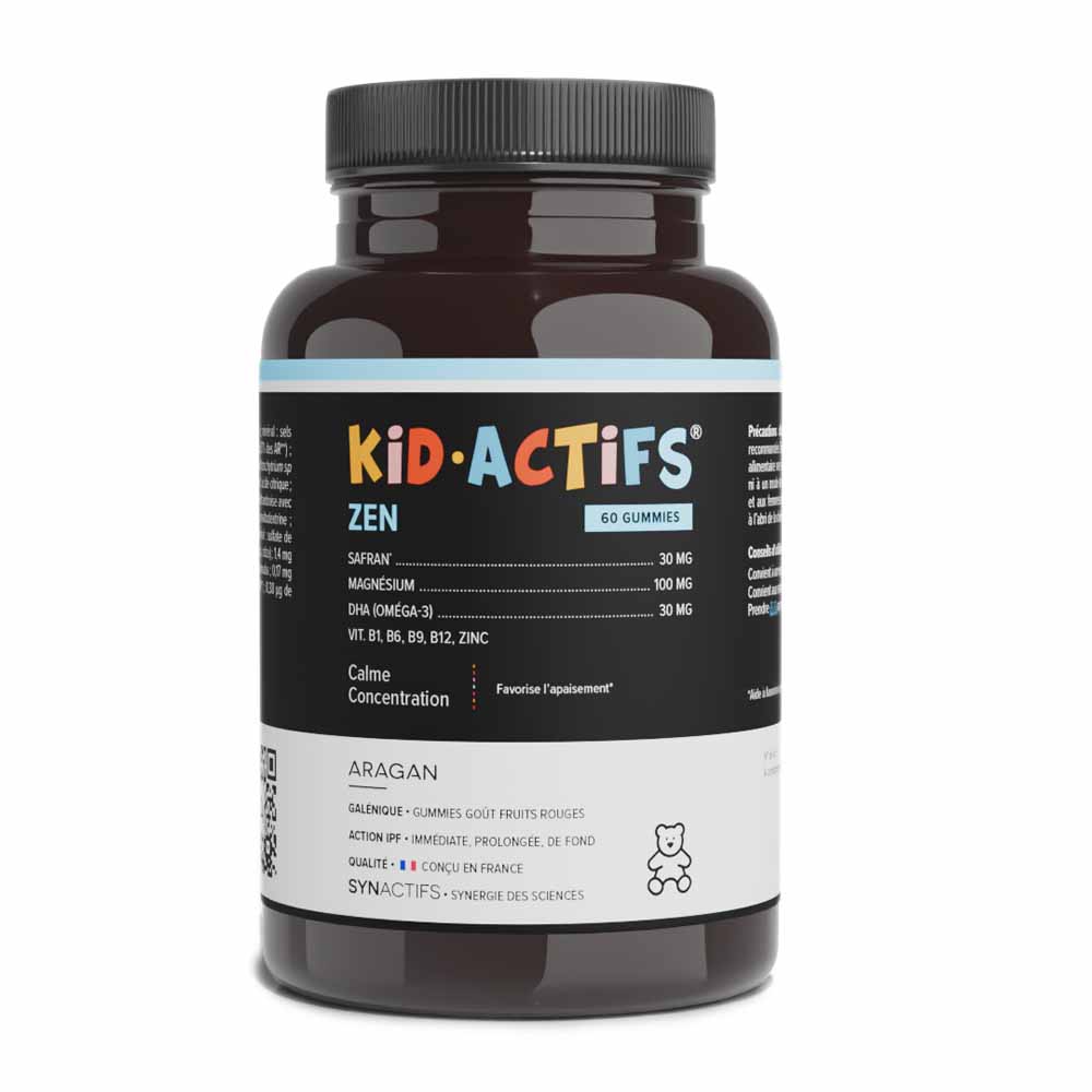 Aragan Kid-Actifs Zen Enfants 60 gummies
