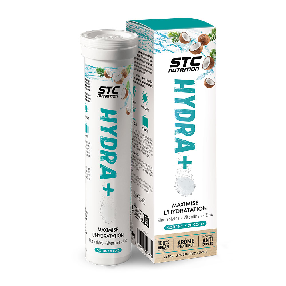 Stc Nutrition Hydra+ Goût Coco 20 pastilles effervescentes