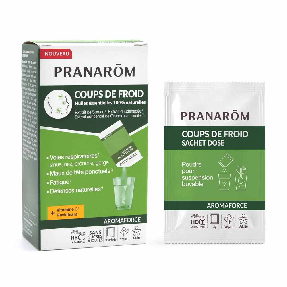Pranarôm Aromaforce Coups de froid Vitamine C Ravintsara 9 sachets