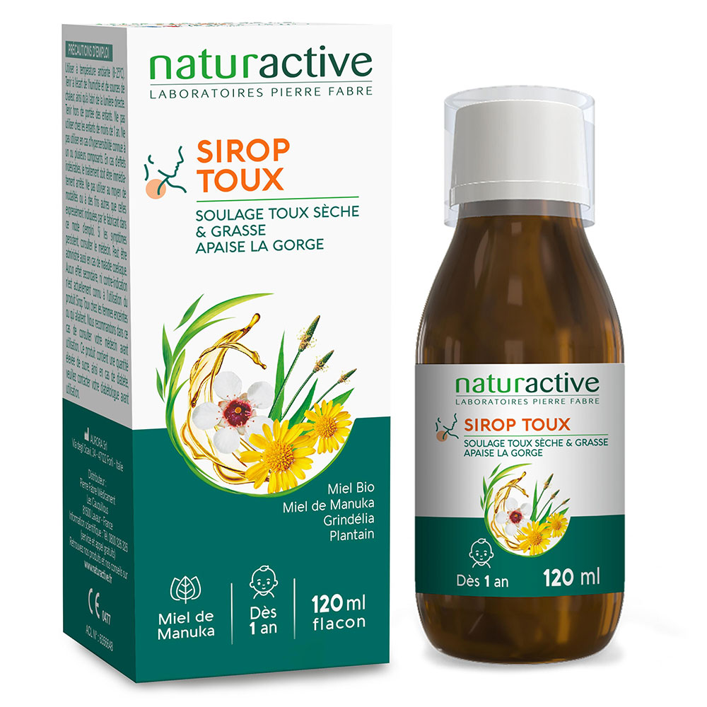 Naturactive Sirop Toux Miel de Manuka 120ml