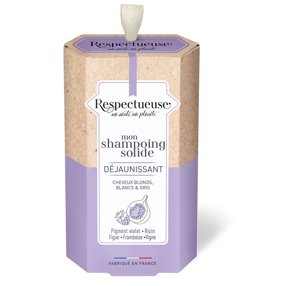Respectueuse Shampoing Solide Déjaunissant 75g