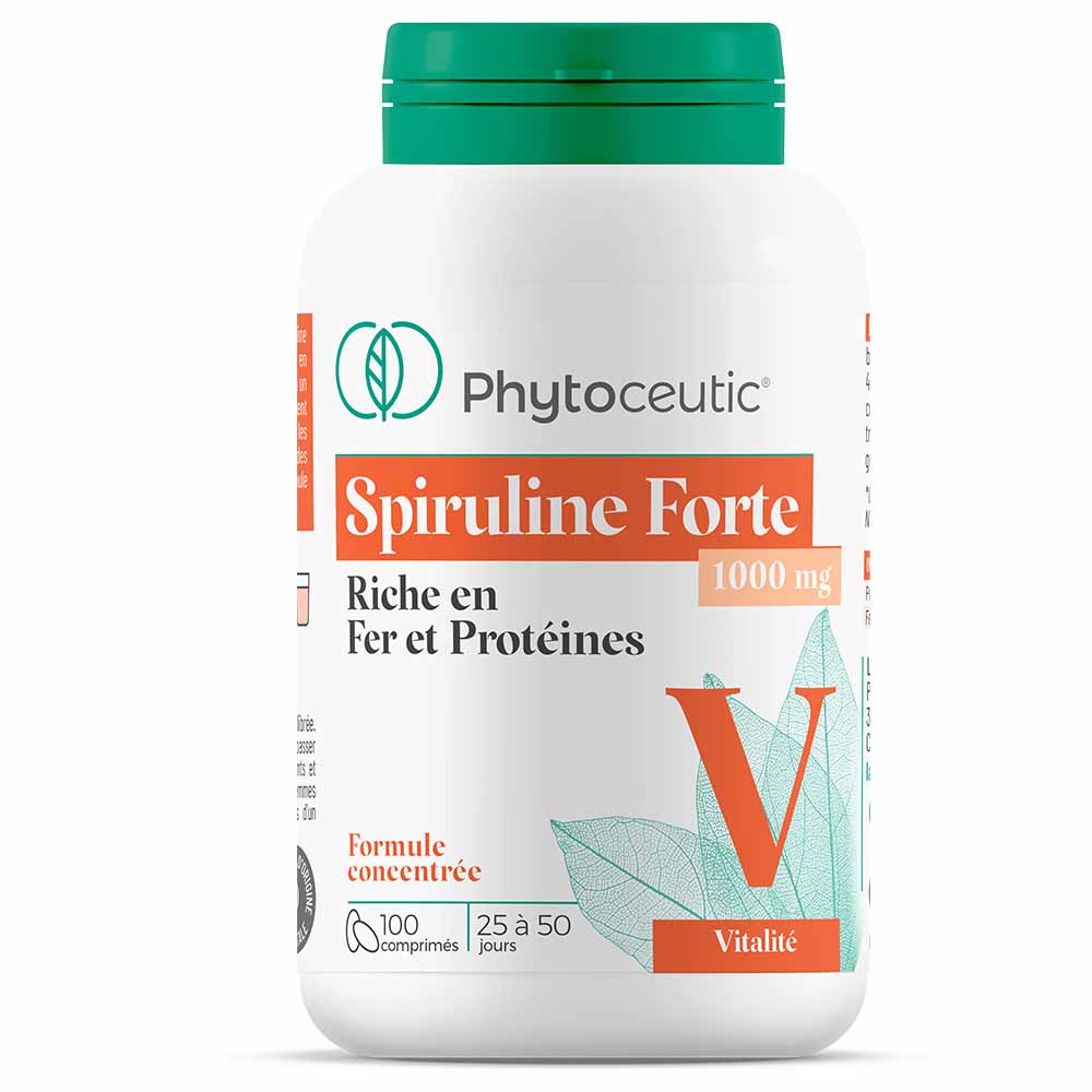 Phytoceutic Spiruline Forte 100 Comprimes 1000 mg