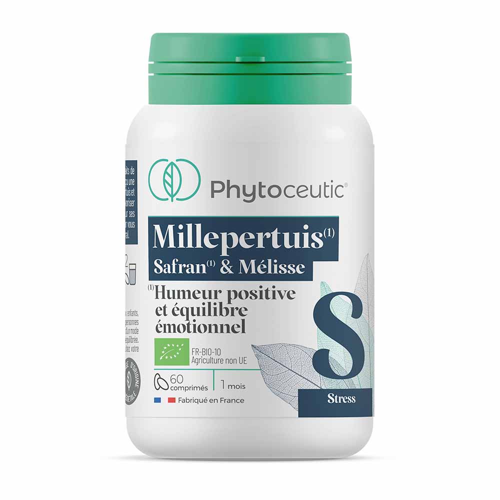 Phytoceutic Millepertuis Safran Et Melisse Bio 60 Comprimes