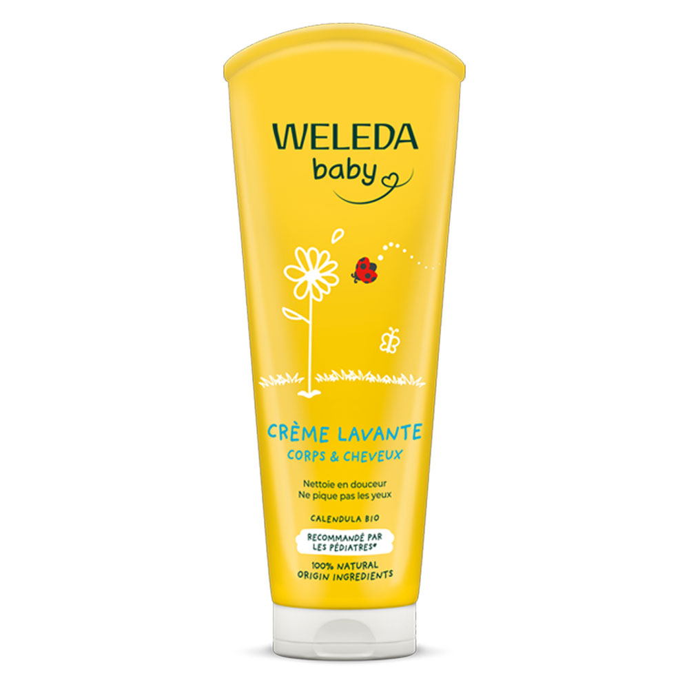 Weleda Calendula Creme Lavante Corps Et Cheveux Bebe 200ml