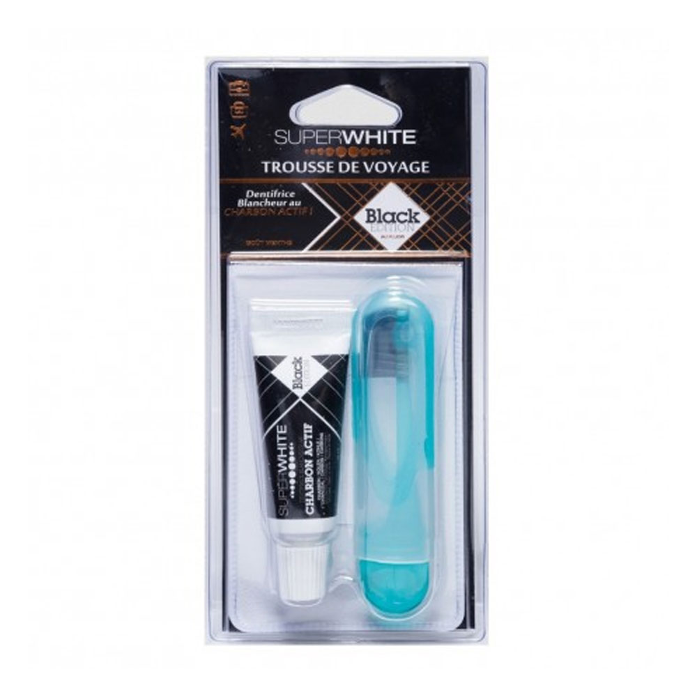 Superwhite Trousse de voyage Black Edition
