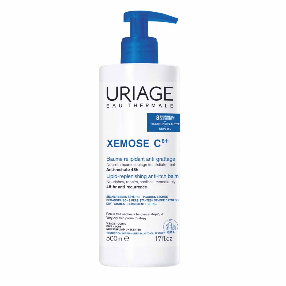 Uriage Xémose C8+ Baume Apaisant Anti-grattage Peaux Tres Seches A Tendance Atopique 500ml