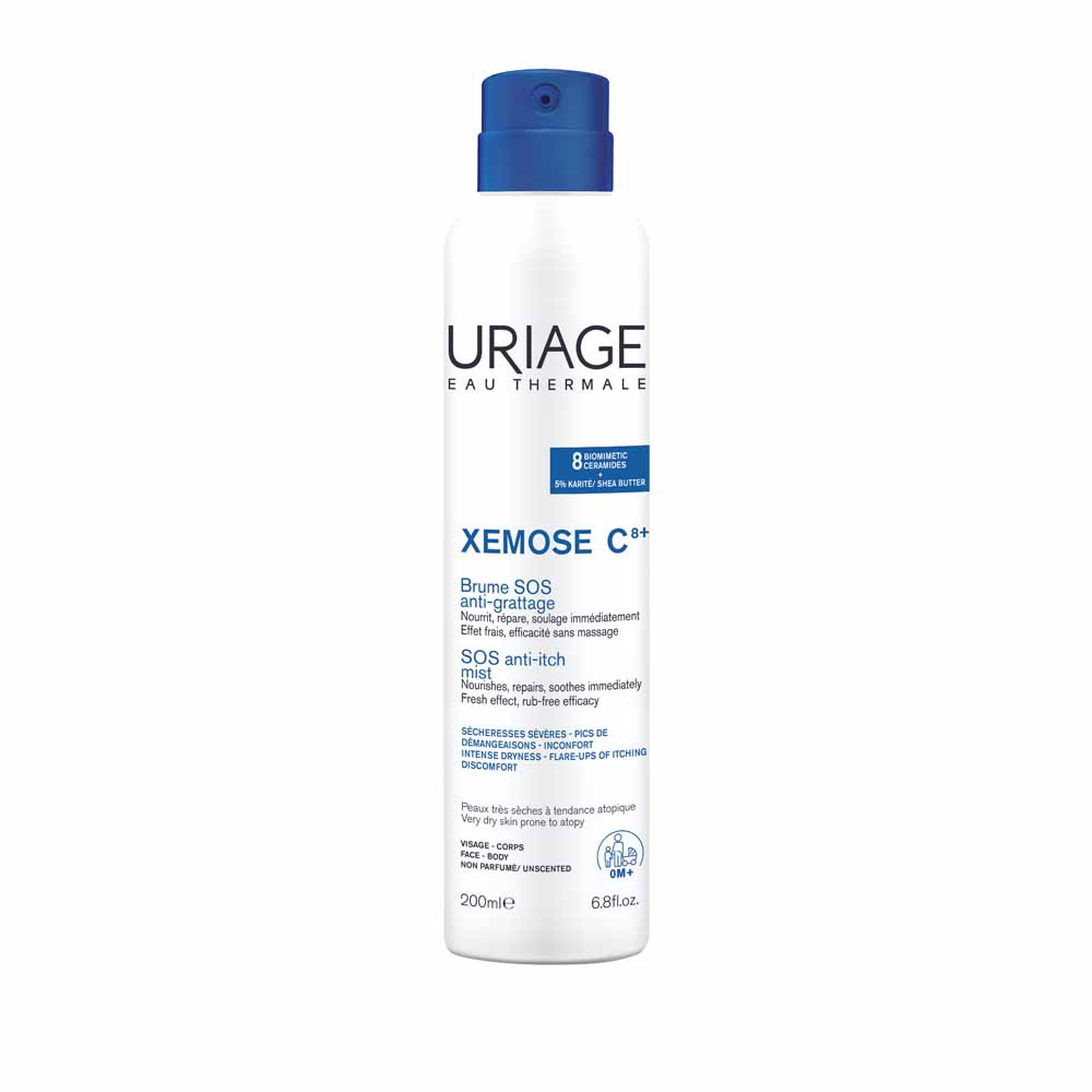 Uriage Xémose C8+ Brume SOS Anti-Grattage Peaux Tres Seches A Tendance Atopique 200ml