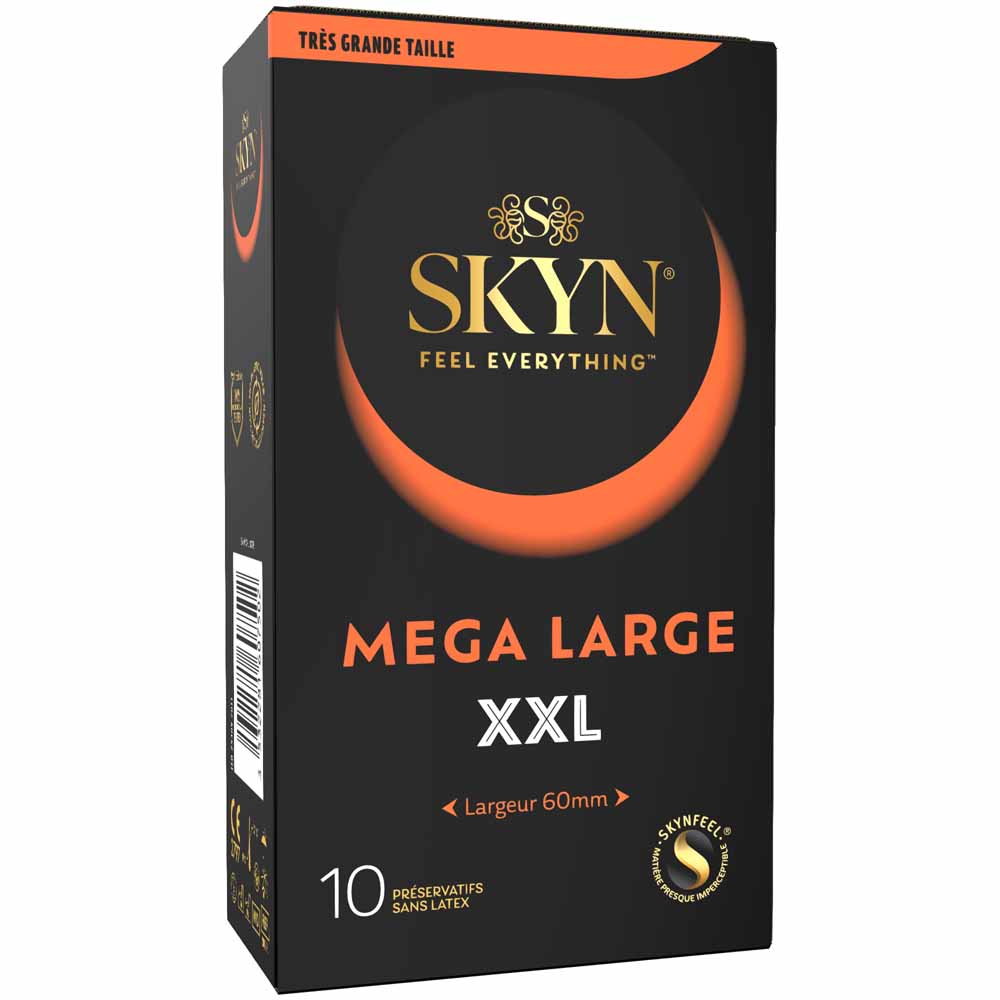 Skyn Mega Large Préservatifs Sans Latex XXL 10 unités