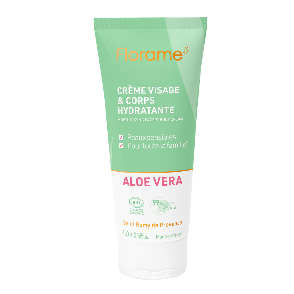 Florame Aloé Véra Crème Hydratante Visage & Corps 100ml