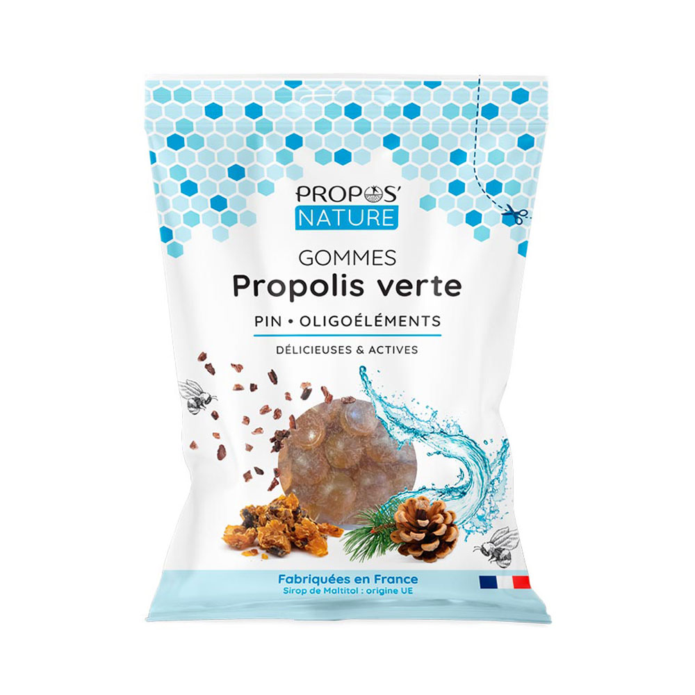 Propos'Nature Gomme De Propolis Verte Oligoéléments Et Pin 45g