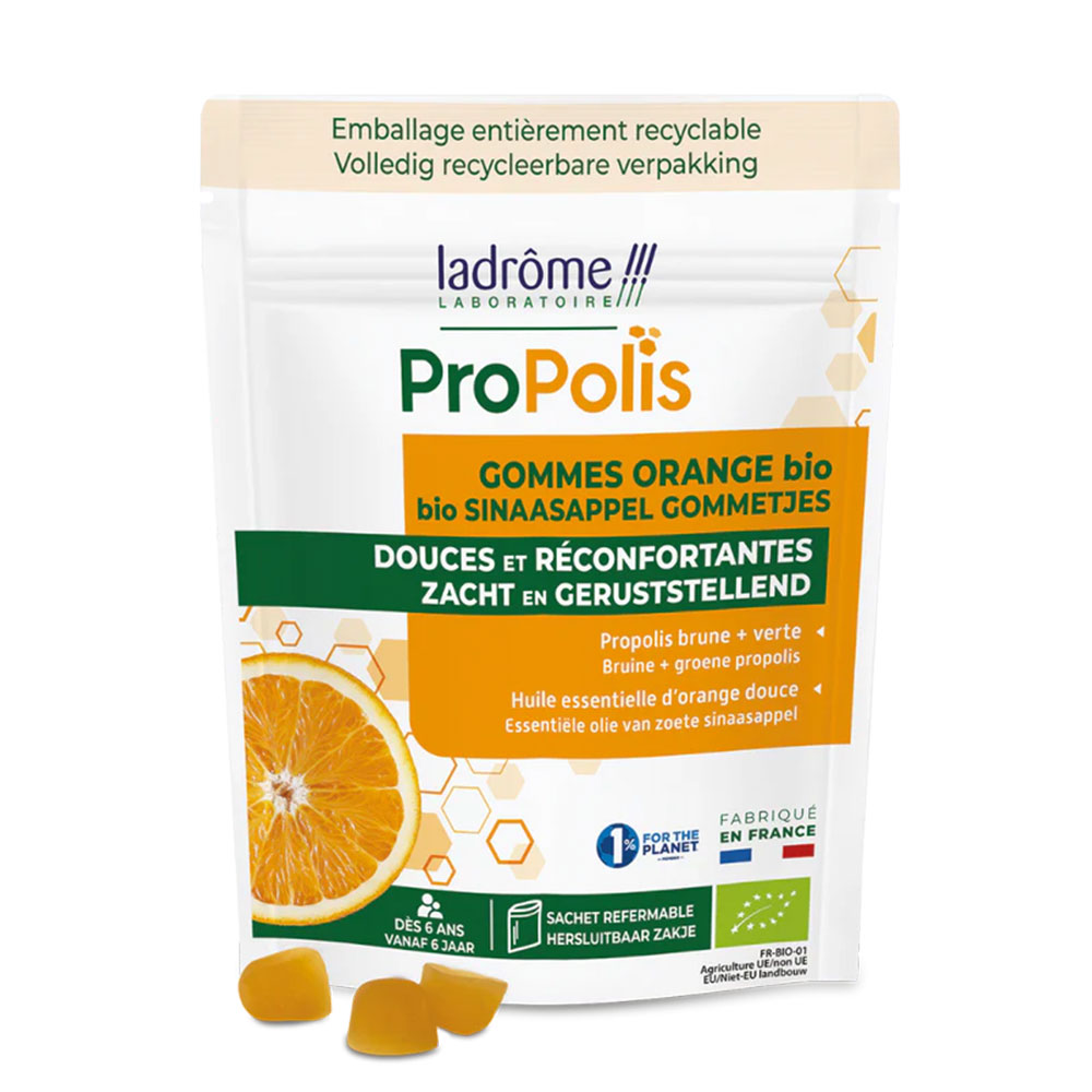 Ladrôme Propolis Gommes orange 45g