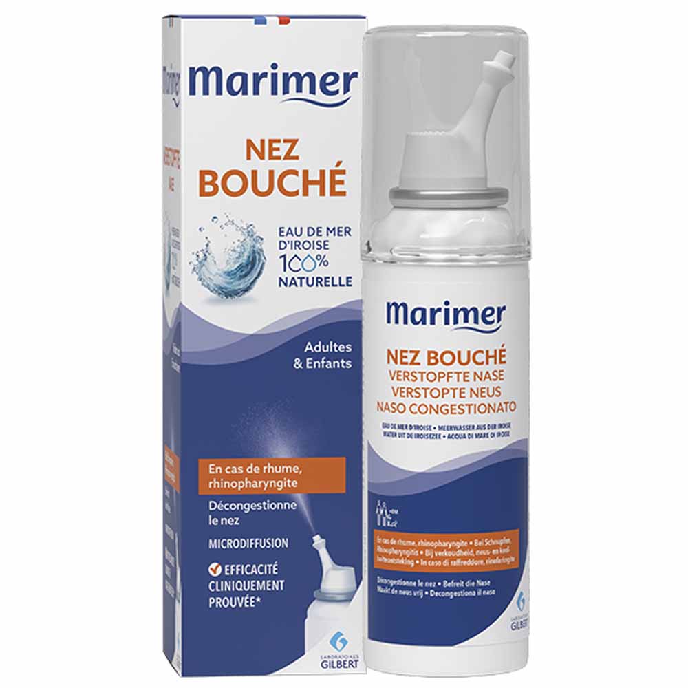 Marimer Spray Nez Bouché Eau de Mer 100% naturel Nez Bouché 100ml