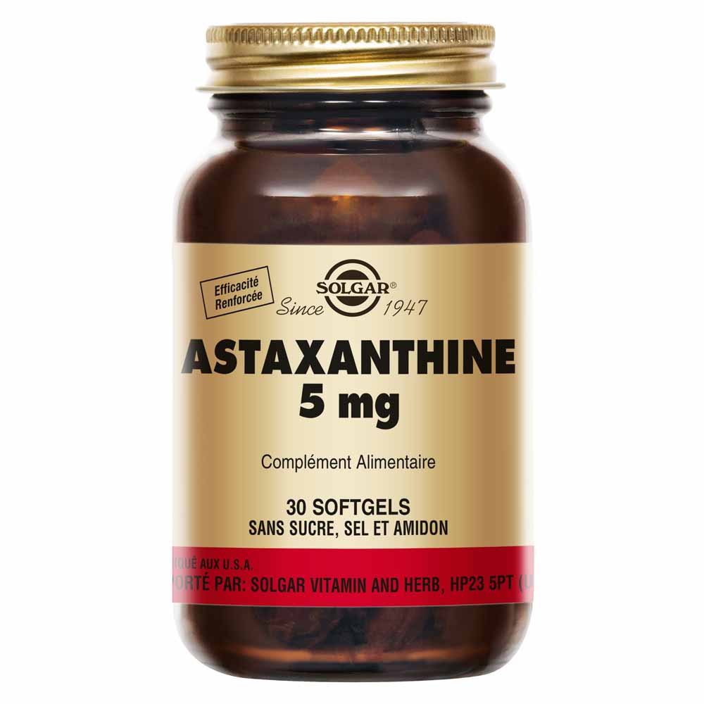 Solgar Astaxanthine 5 mg Solaire Beauté 30 capsules