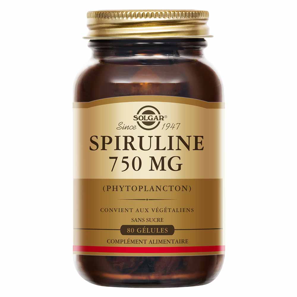 Solgar Spiruline Vitalité Detox 80 comprimés