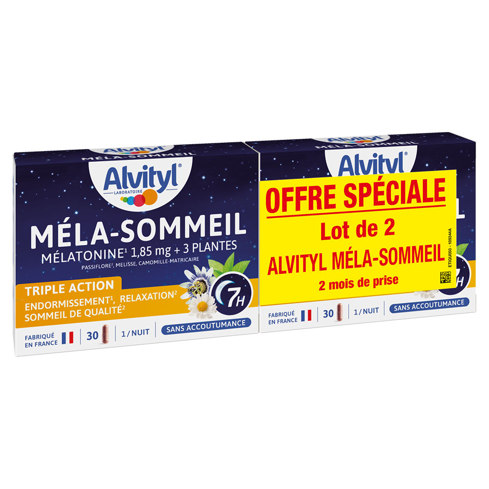 Alvityl Méla-Sommeil 2x30 gélules végétales
