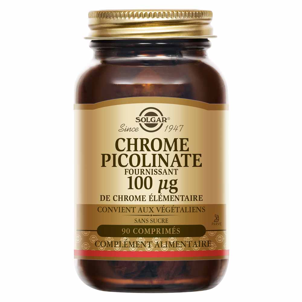 SOLGAR CHROME PICOLINATE 100µg 90 COMPRIMES