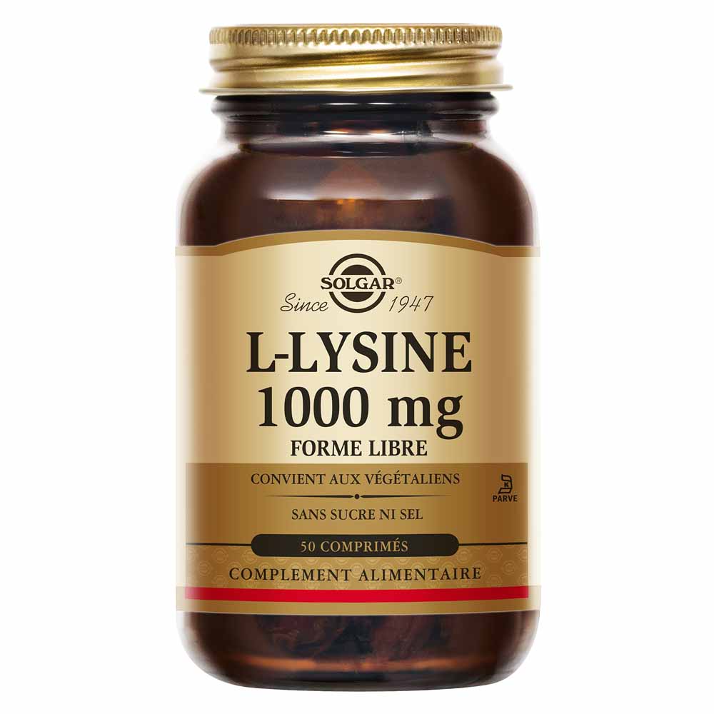 Solgar L-Lysine Défenses immunitaires 50 comprimés