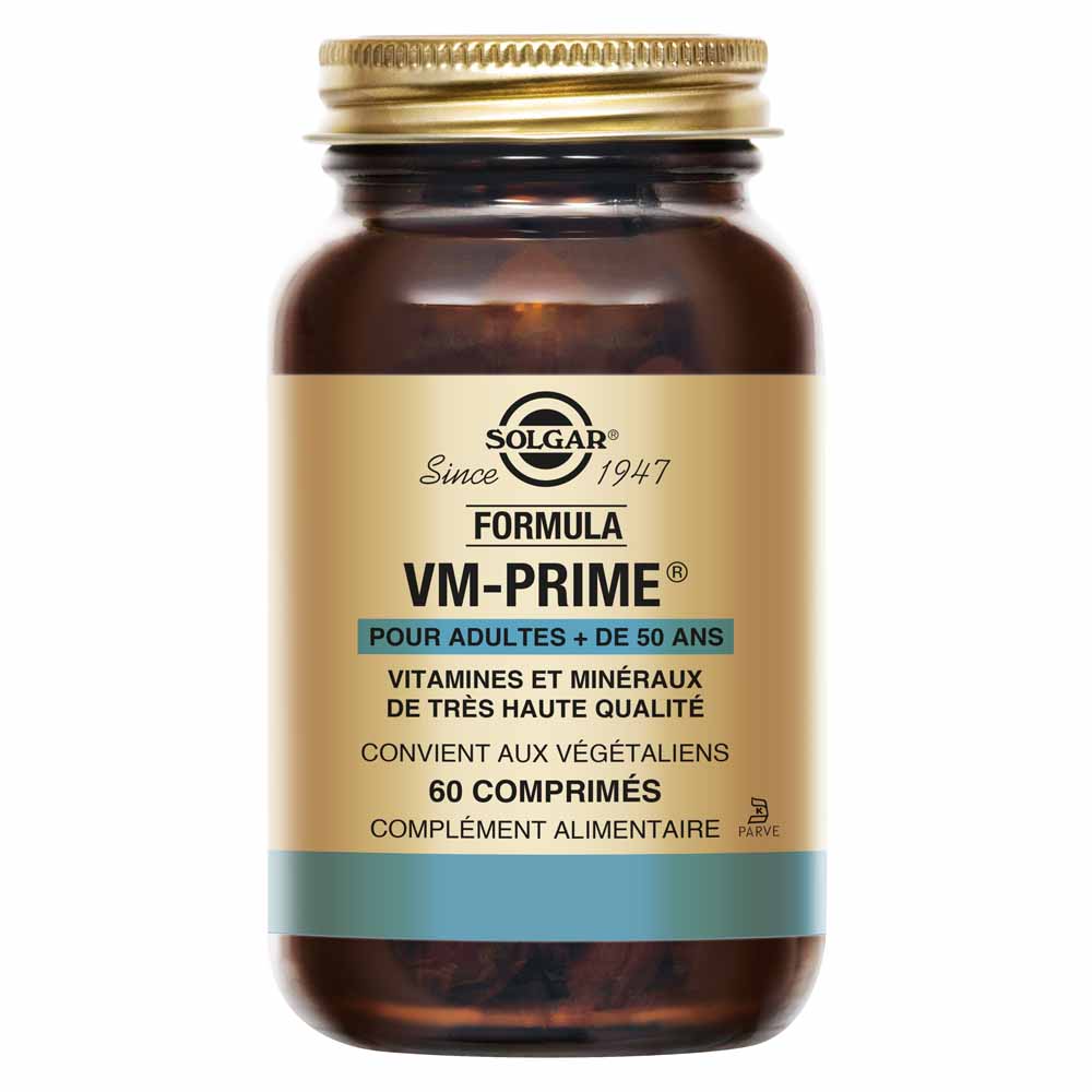 Solgar VM Prime Vitalité Multivitamines 60 comprimés