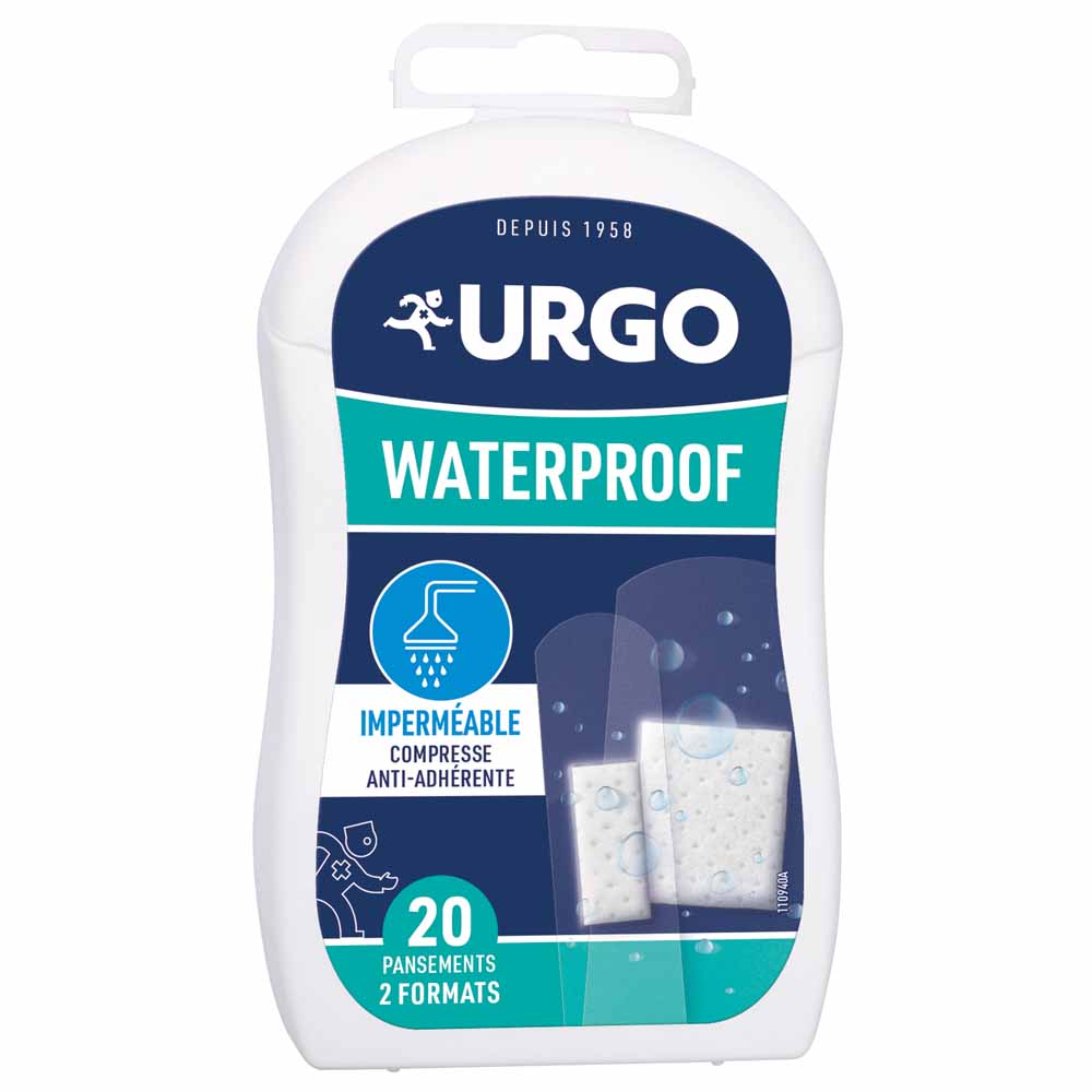 Urgo Pansements impermeables Waterproof 20 pansements