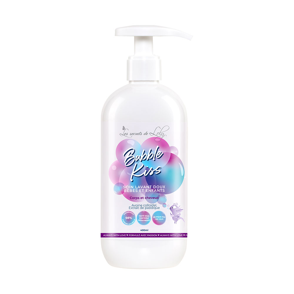 Les Secrets de Loly Bubble Kiss Soin Lavant Doux Bébés et Enfants 400ml