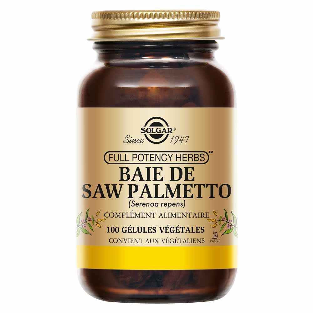 Solgar Saw Palmetto Genito-Urinaire Défenses immunitaires 100 gélules végétales
