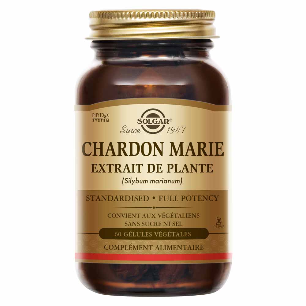 Solgar Chardon Marie Detox Digestion Système Digestif 60 gélules végétales