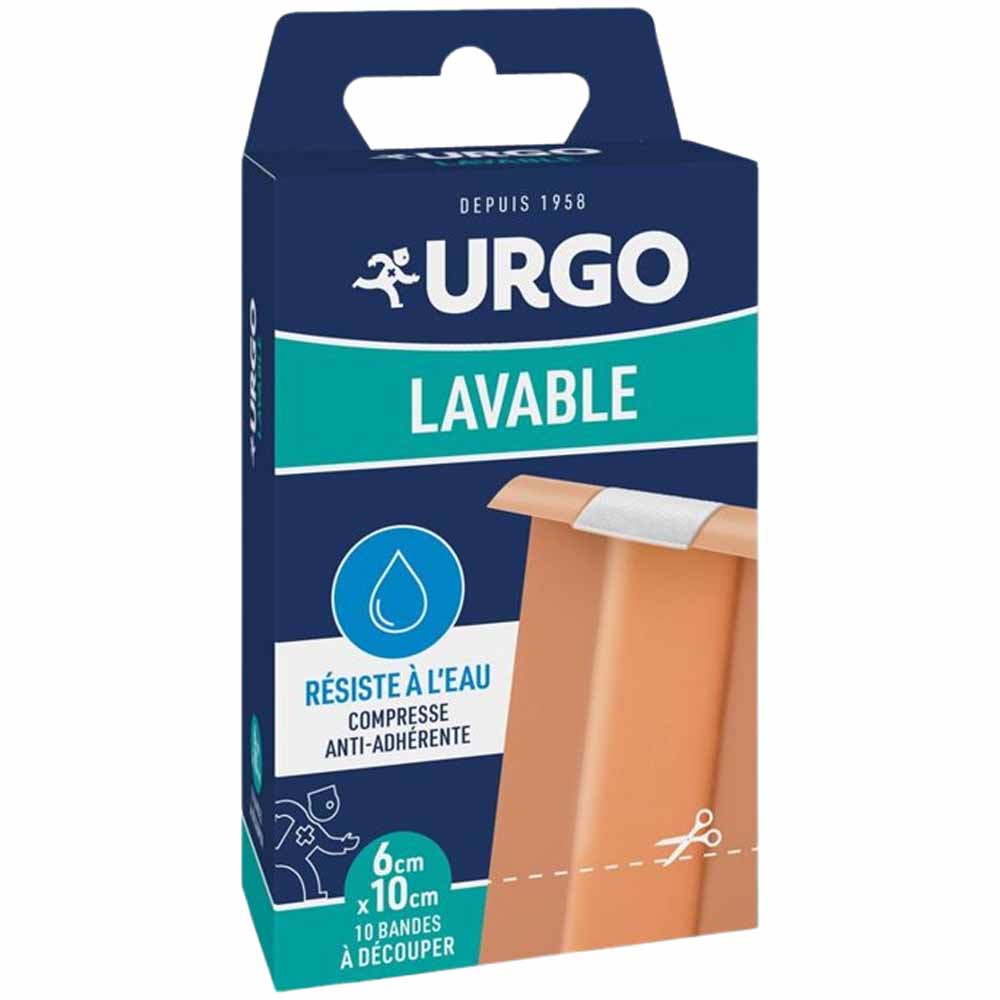 Urgo Bandes à découper lavables 10cmx6cm x10