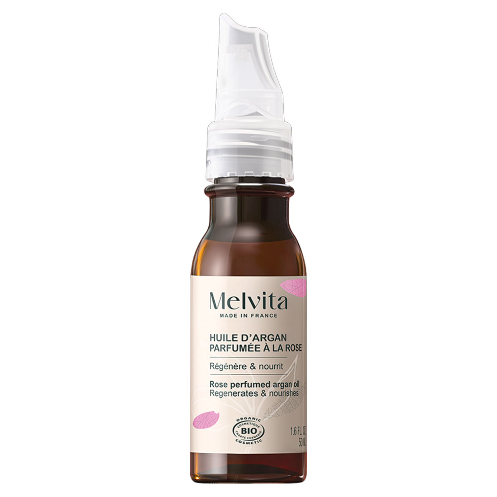 Melvita Huile D'argan Bio Parfumée à la Rose 50ml