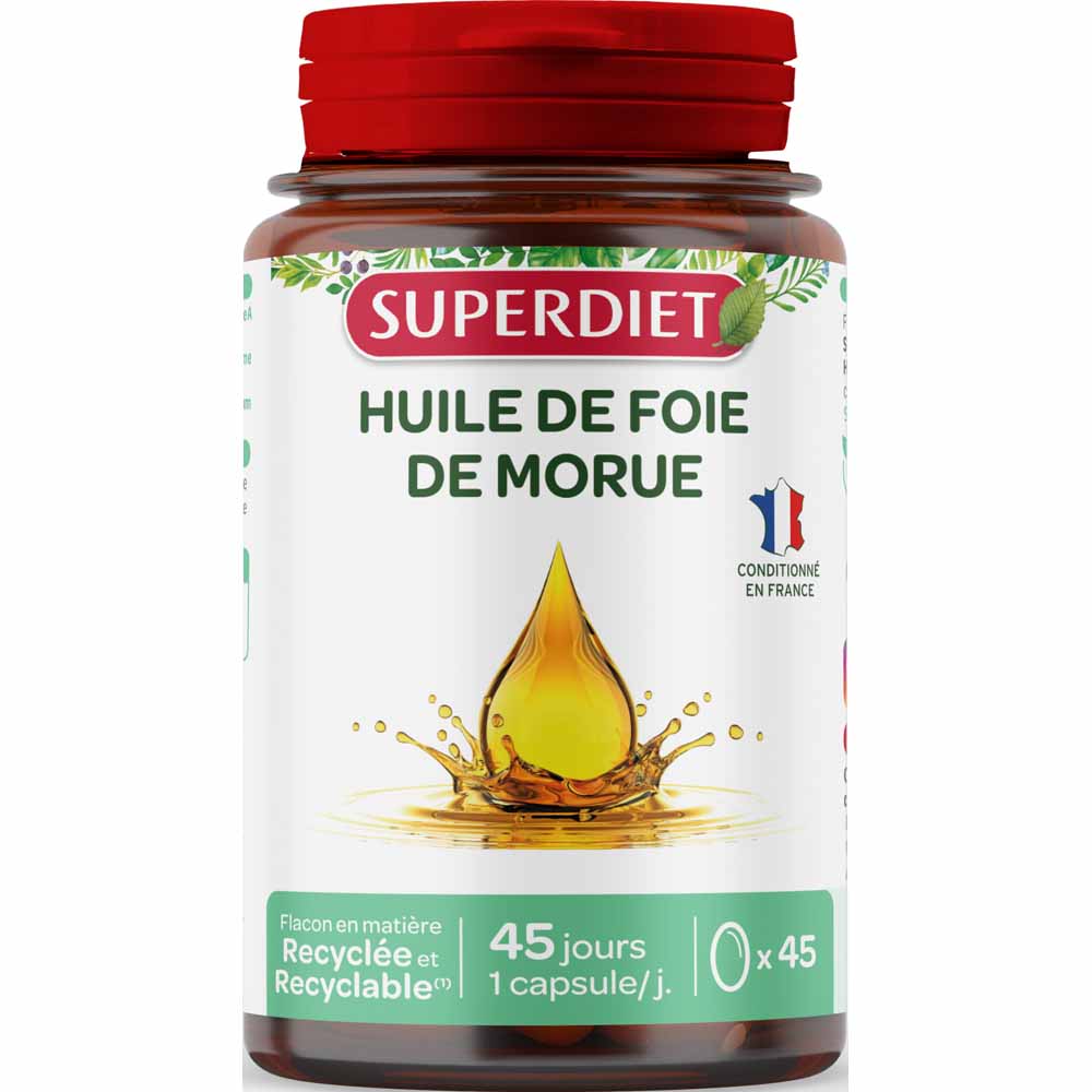 Superdiet Huile De Foie De Morue 45 capsules