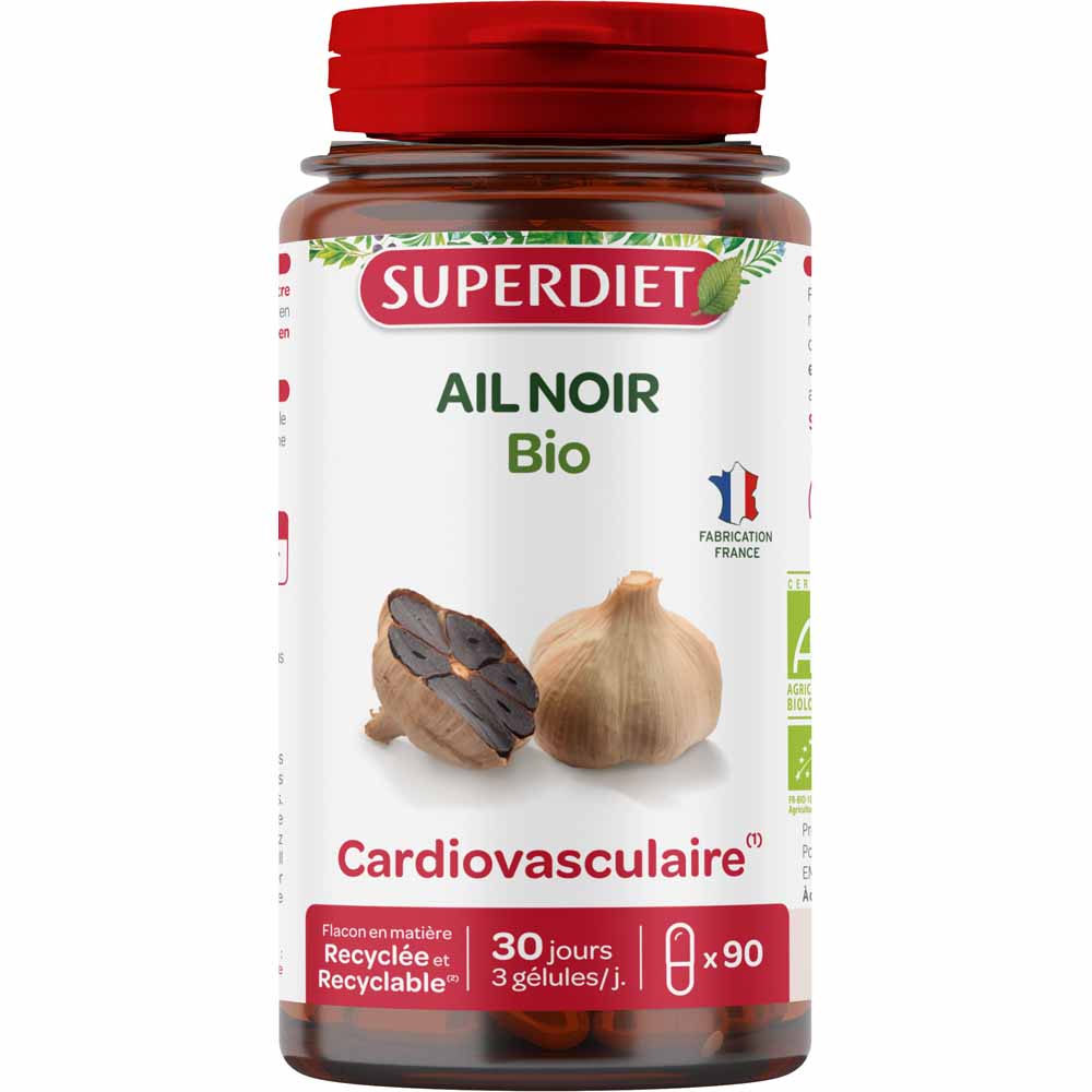 Superdiet Ail Noir Bio 90 Gelules