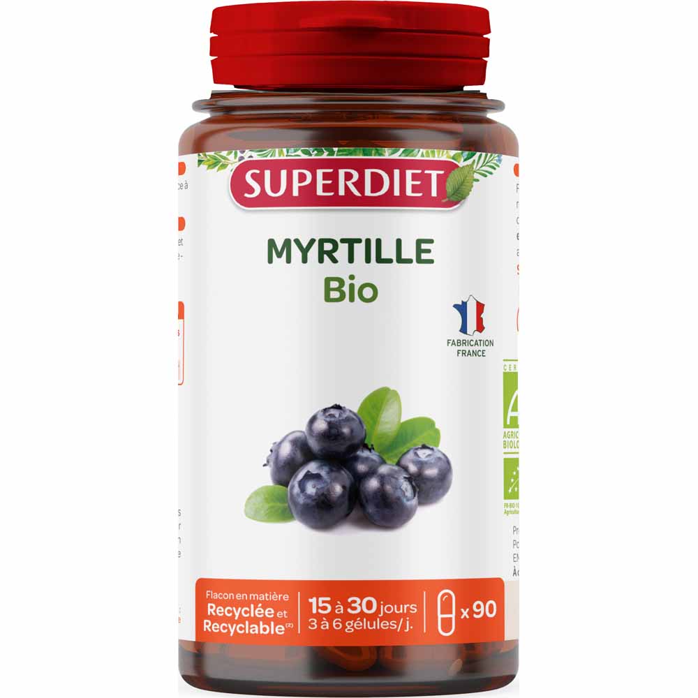 Superdiet Myrtille Bio 90 Gelules