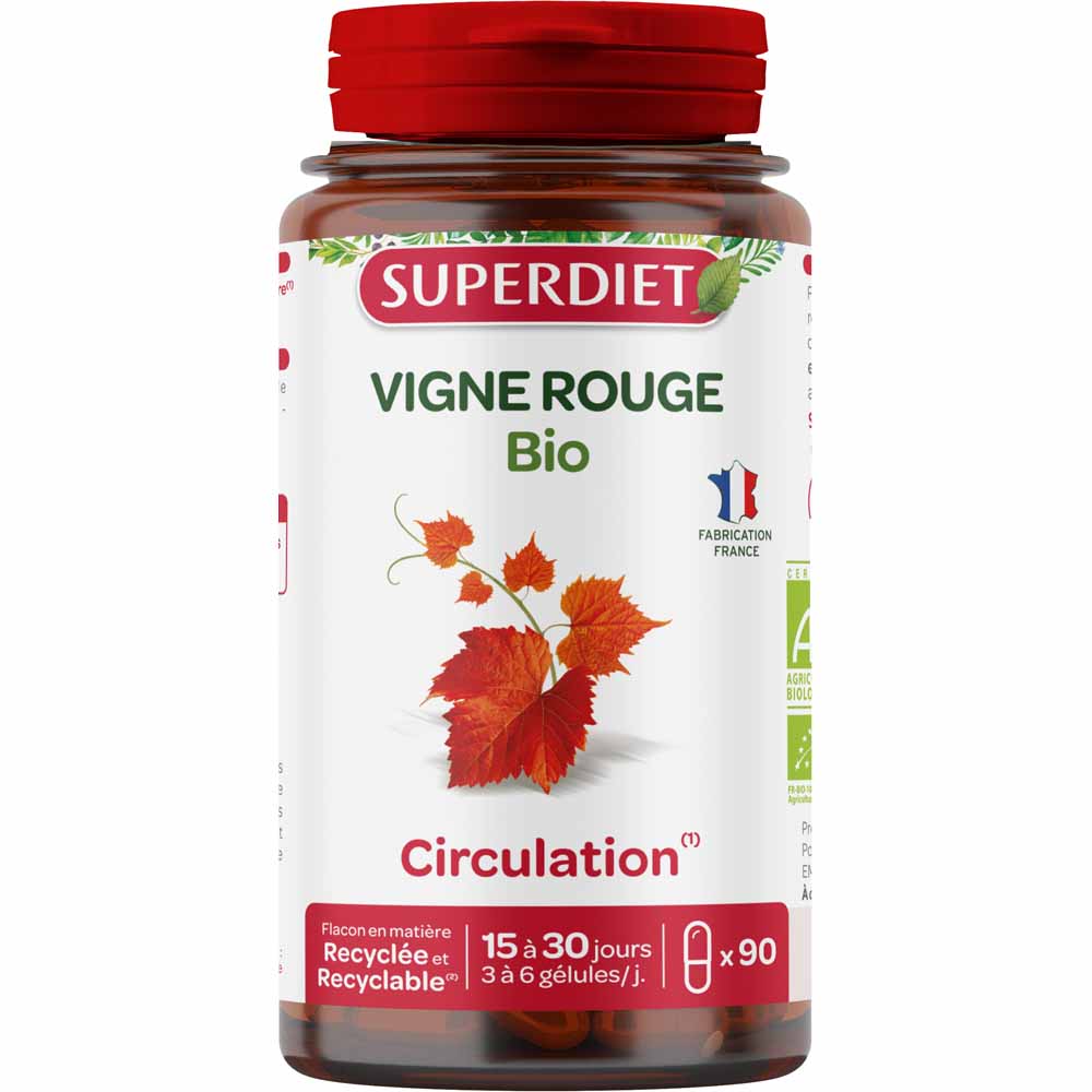 Superdiet Vigne Rouge 90 Gelules