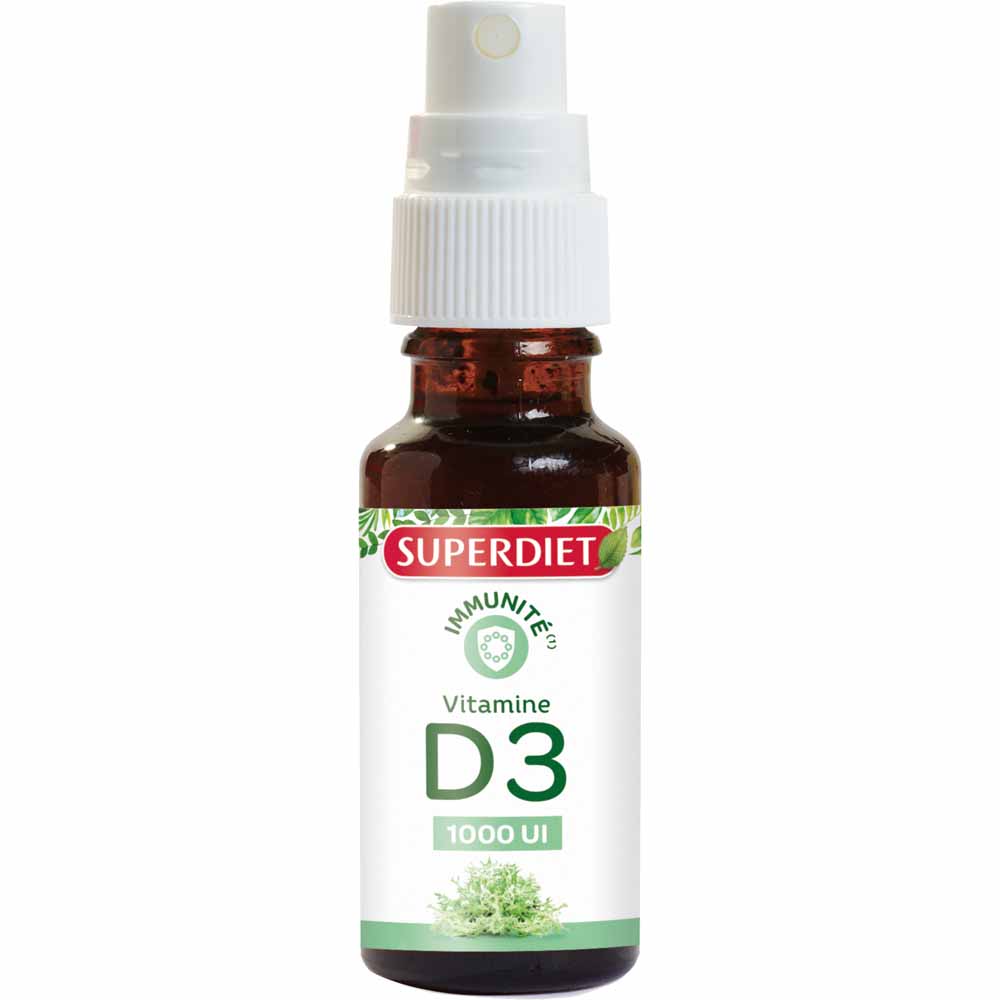 Superdiet Spray Vitamine D3 Origine végétale 20ml