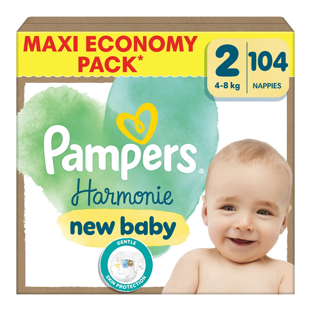 Pampers Harmonie Couches Taille 2 4 à 8kg 104
