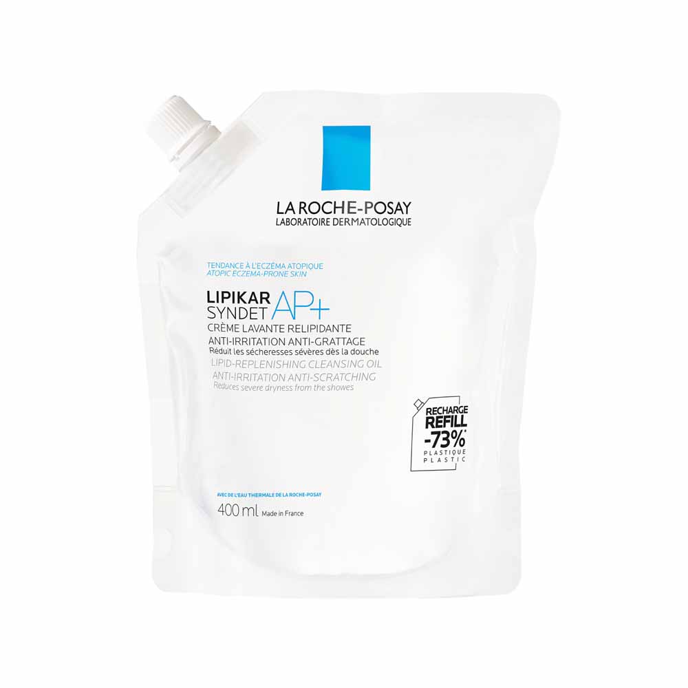 La Roche-Posay Lipikar Crème Lavante Syndet Ap+ Peaux Tendance Eczema Atopique Eco Recharge 400ml
