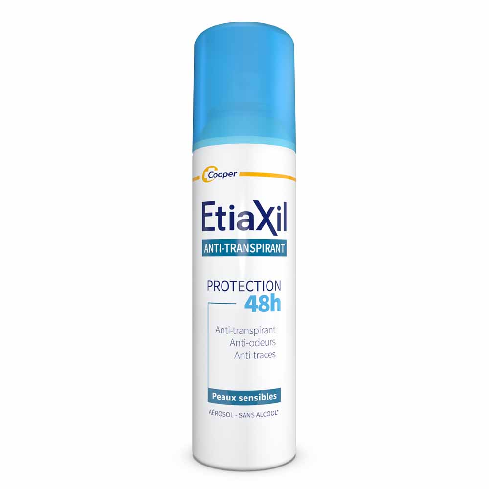 Etiaxil Anti-Transpirant Déodorant Aérosol Protection 48h Peaux sensibles 150ml
