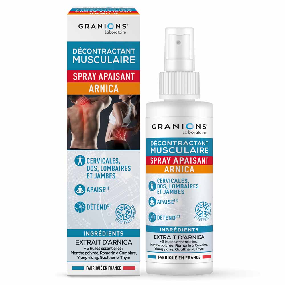 Granions Décontractant Musculaire Spray Apaisant Arnica 100ml