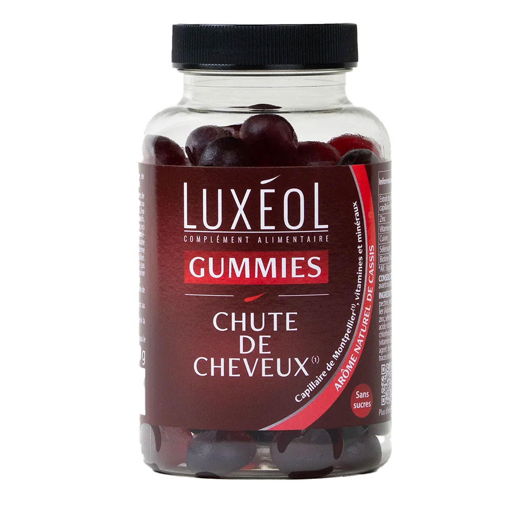 Luxeol Chute de cheveux Programme 30 jours 60 Gummies