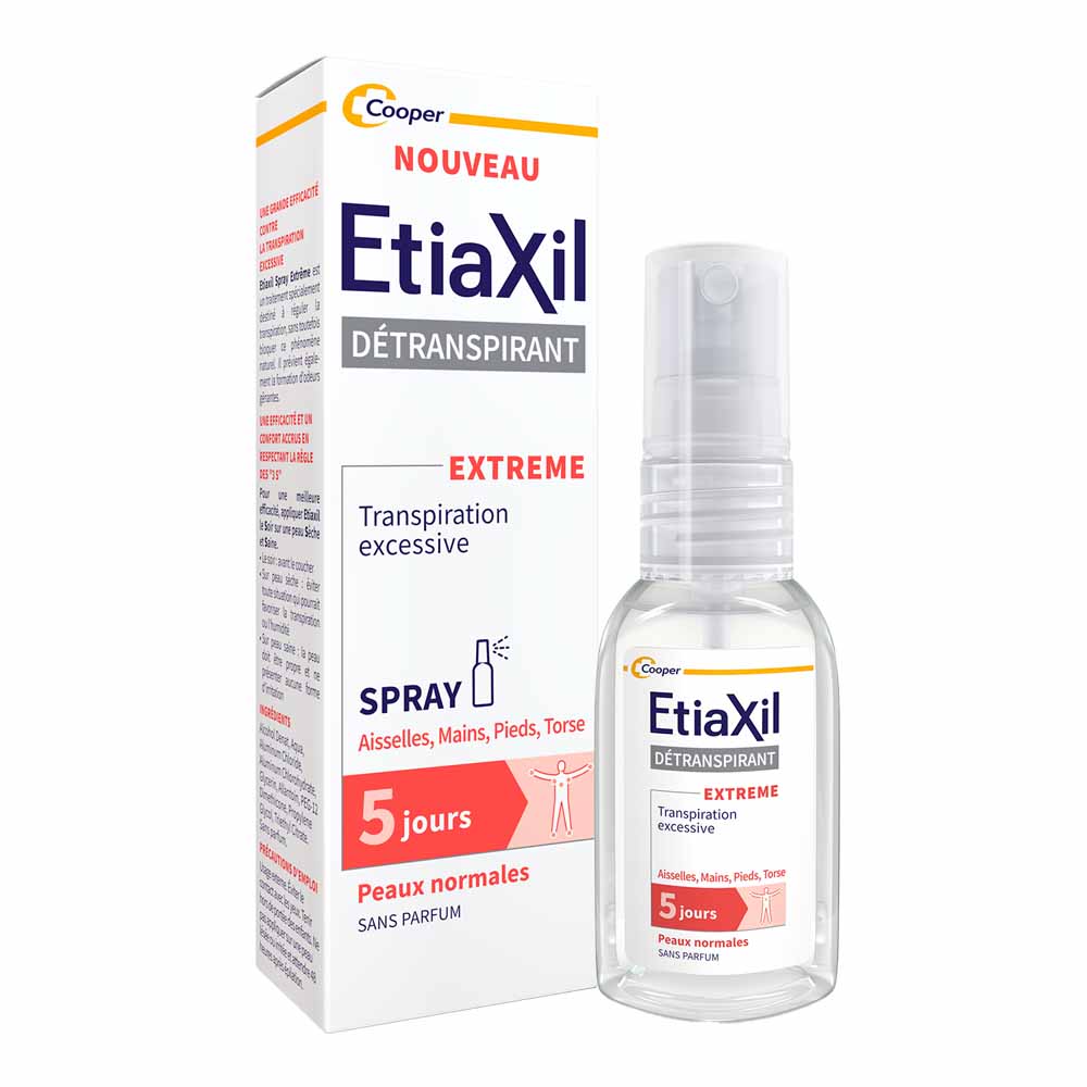 Etiaxil Detranspirant Déodorant Spray Extrême 5 Jours 30ml