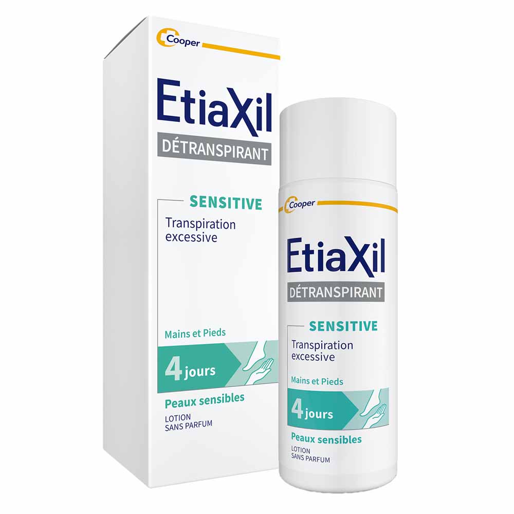 Etiaxil Detranspirant Lotion Pieds Sensitive 4 Jours Peaux Sensibles 100ml
