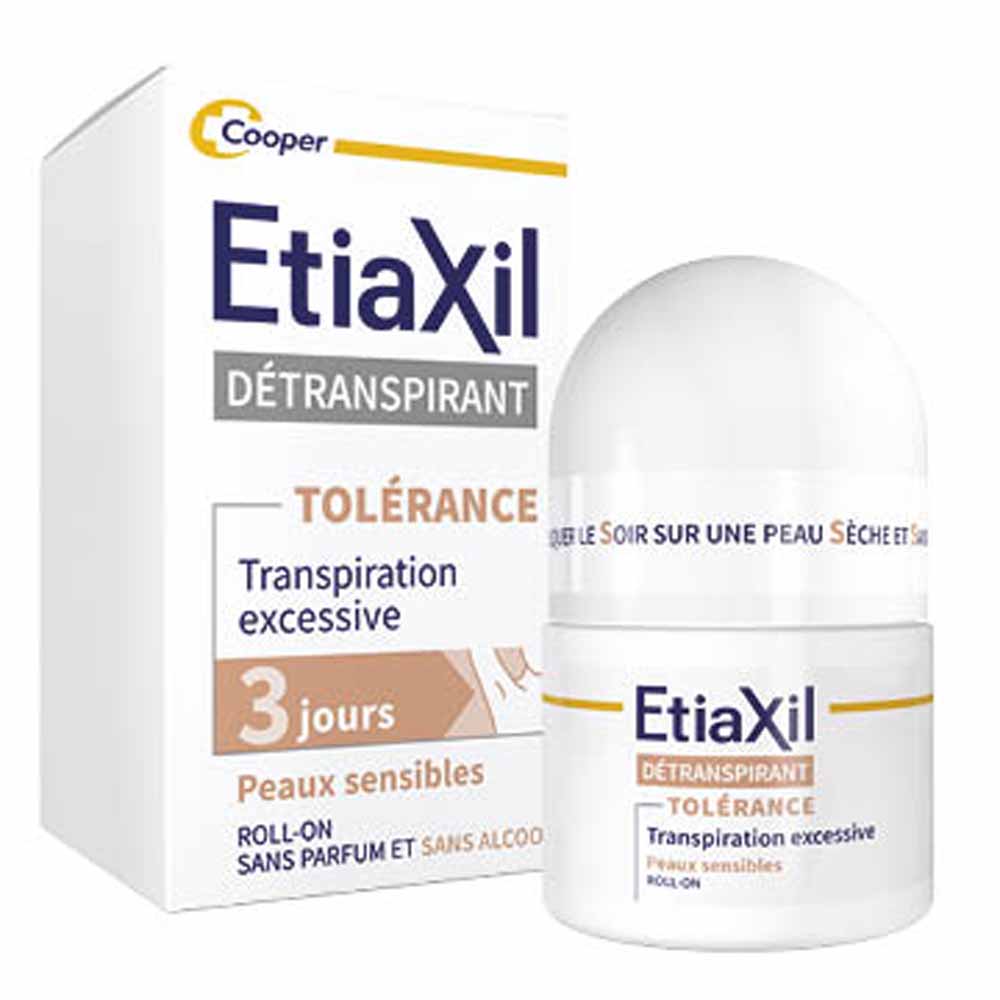 Etiaxil Detranspirant Déodorant Roll-On Tolérance 3 Jours Peaux Sensibles 15ml
