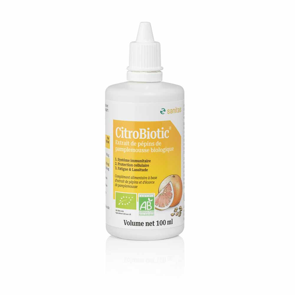 Extrait De Pepins De Pamplemousse Avec Vitamine C Bio 100ml Citrobiotic