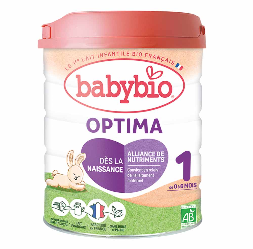 Babybio Laits Infantiles Optima 1 En Poudre Bio De 0 A 6 Mois 800g
