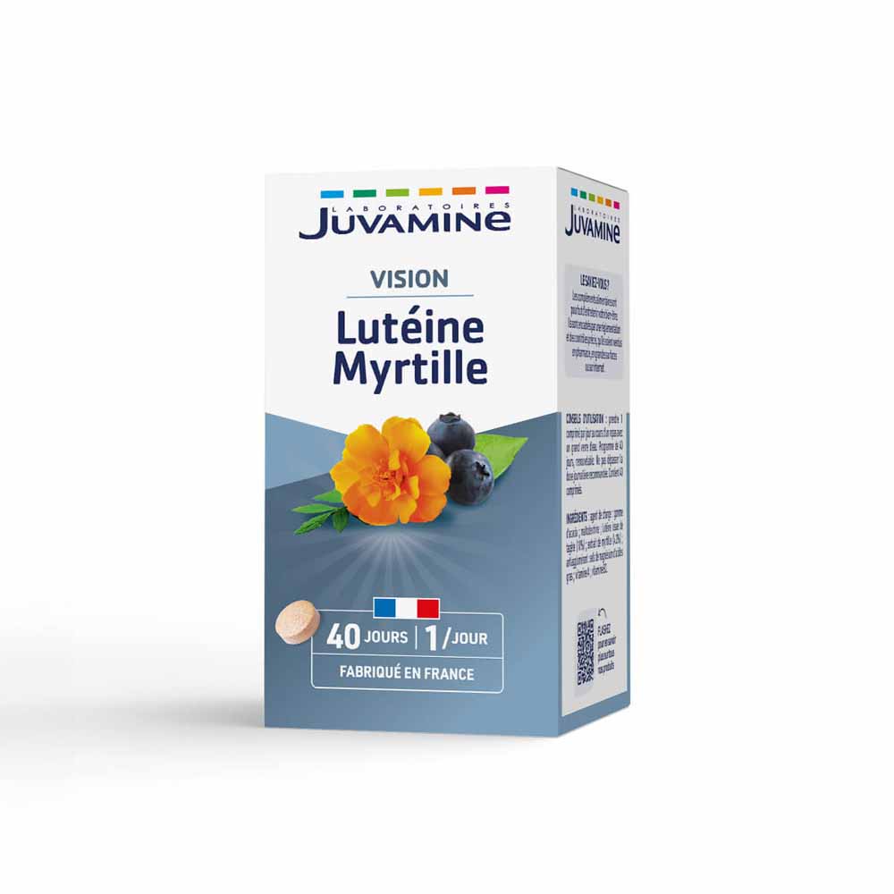 Juvamine Luteine Myrtille 40 Comprimes Sante Des Yeux