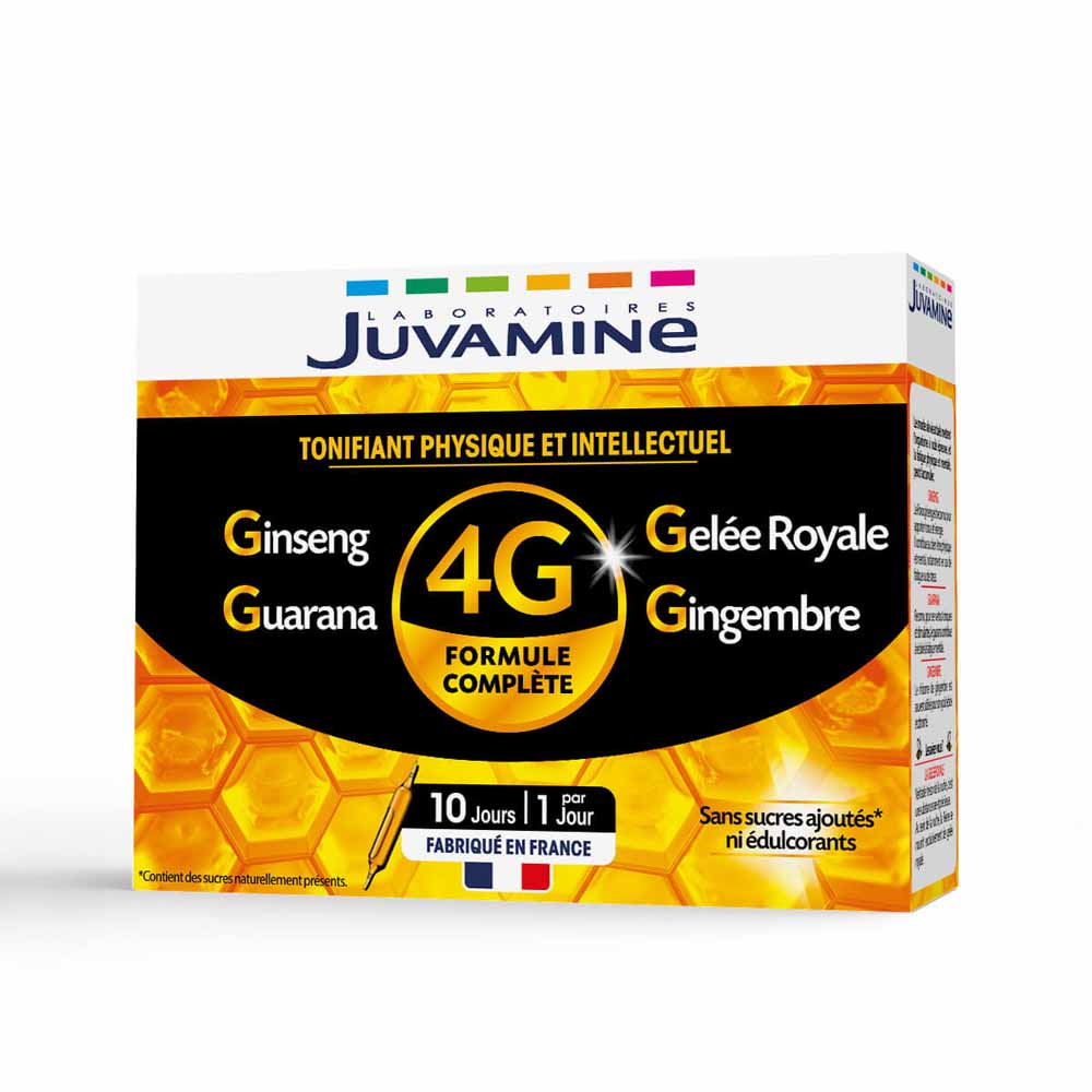 Juvamine Tonifiant Physique et Intellectuel 4G x10 ampoules