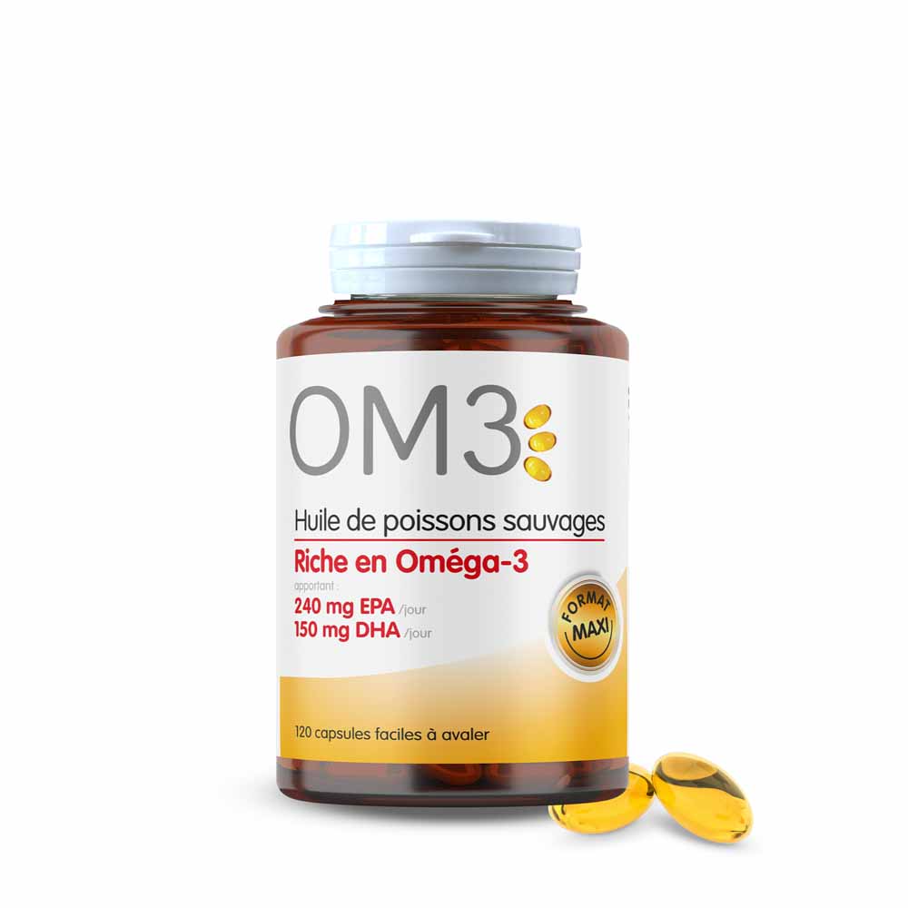 OM3 Huile de poissons sauvages 120 capsules