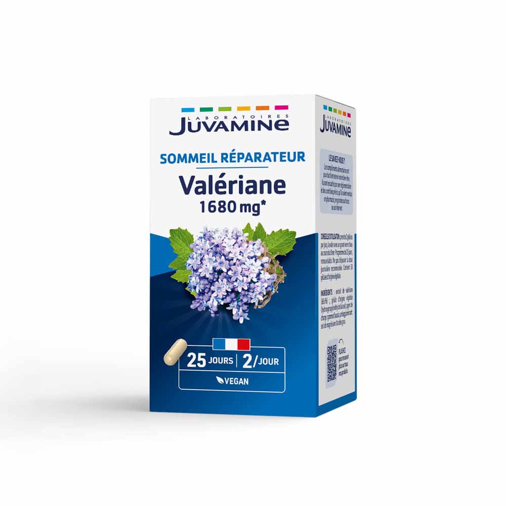 Juvamine Valériane 1680mg Sommeil Réparateur x50 Gélules