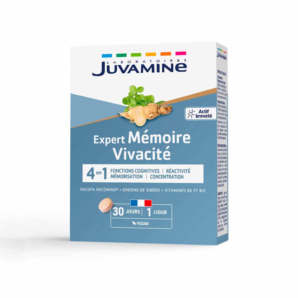 Juvamine Expert Mémoire Vivacité 30 gélules