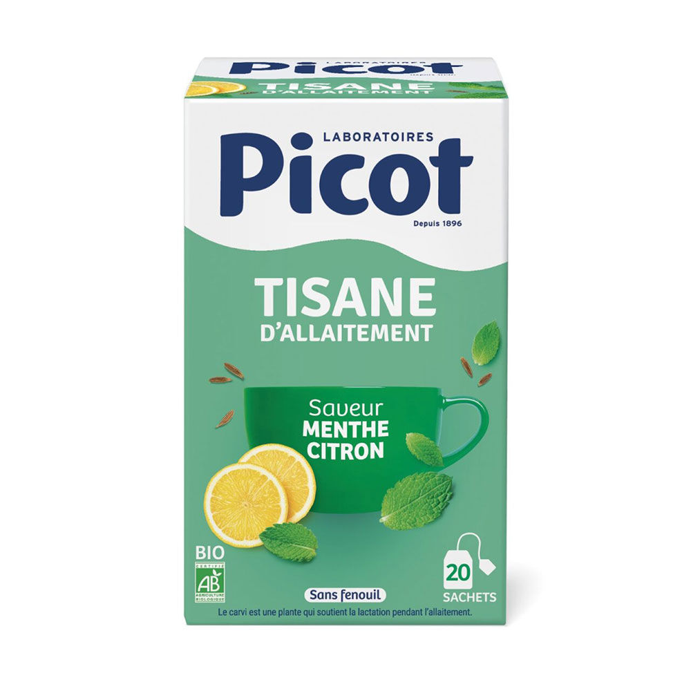 Picot Tisane D'allaitement Menthe Citron 20 sachets