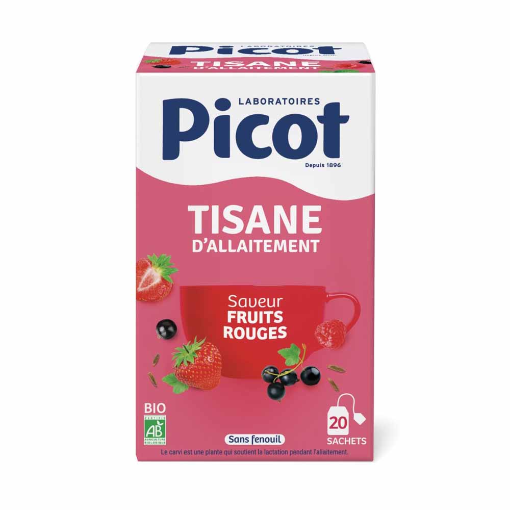 Picot Tisane D'allaitement Fruits Rouges 20 Sachets